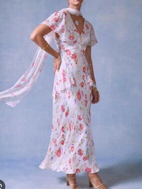 RIXO Evie floral maxi dress